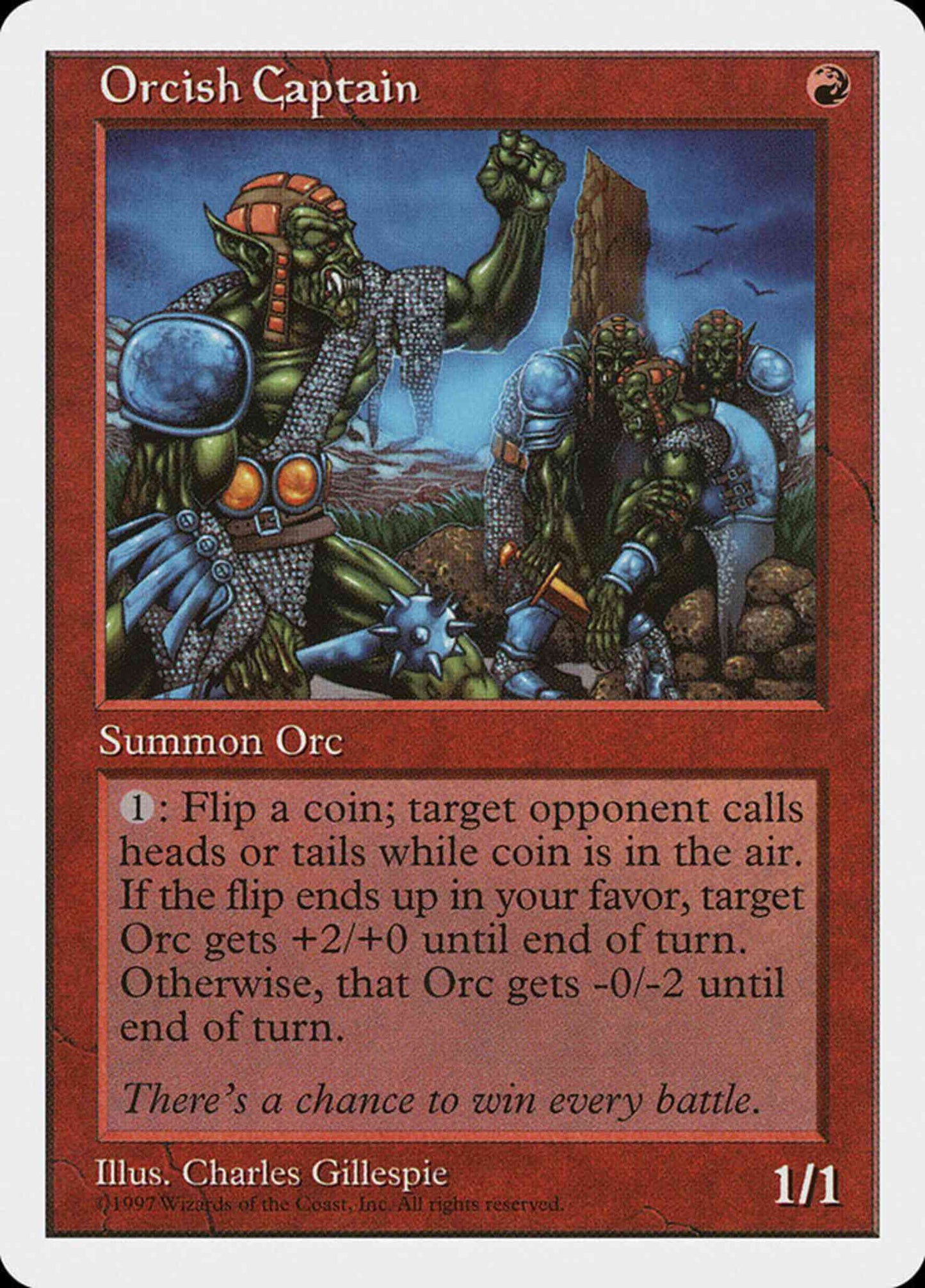 Orcish Captain [254] [Fifth Edition] [Non-Foil]