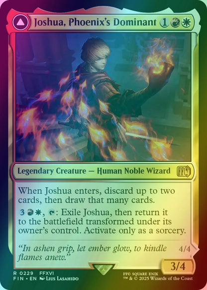 Joshua, Phoenix's Dominant // Phoenix, Warden of Fire [229] [FINAL FANTASY] [Foil]