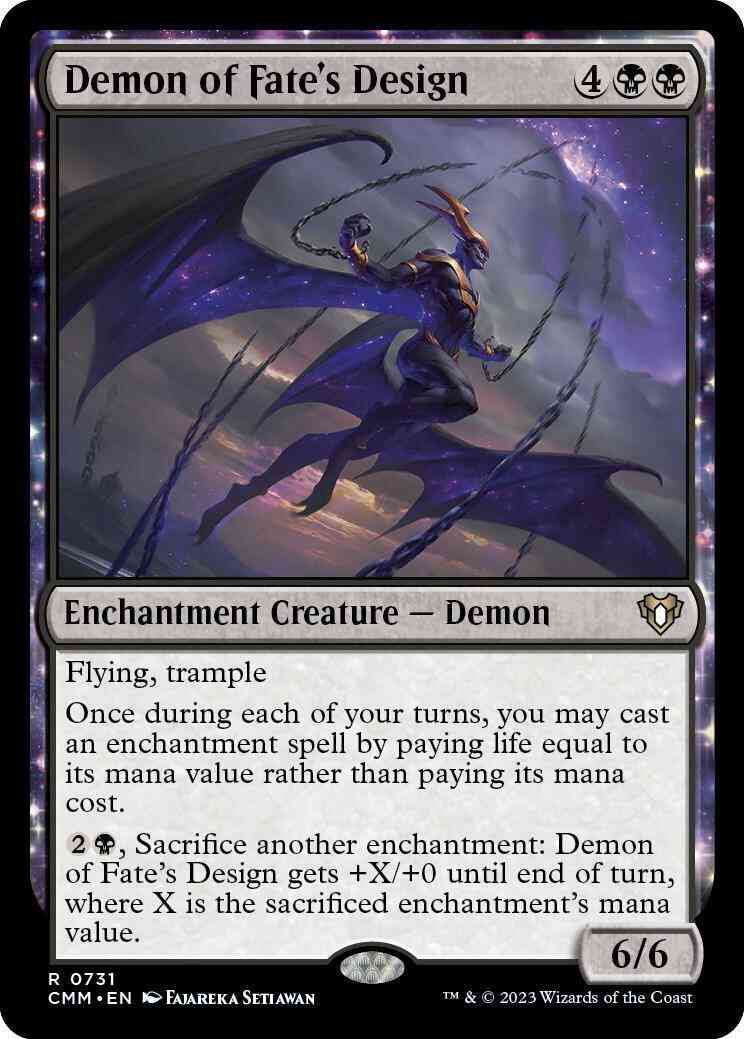 Demon of Fate's Design [731] [Commander Masters] [Non-Foil]