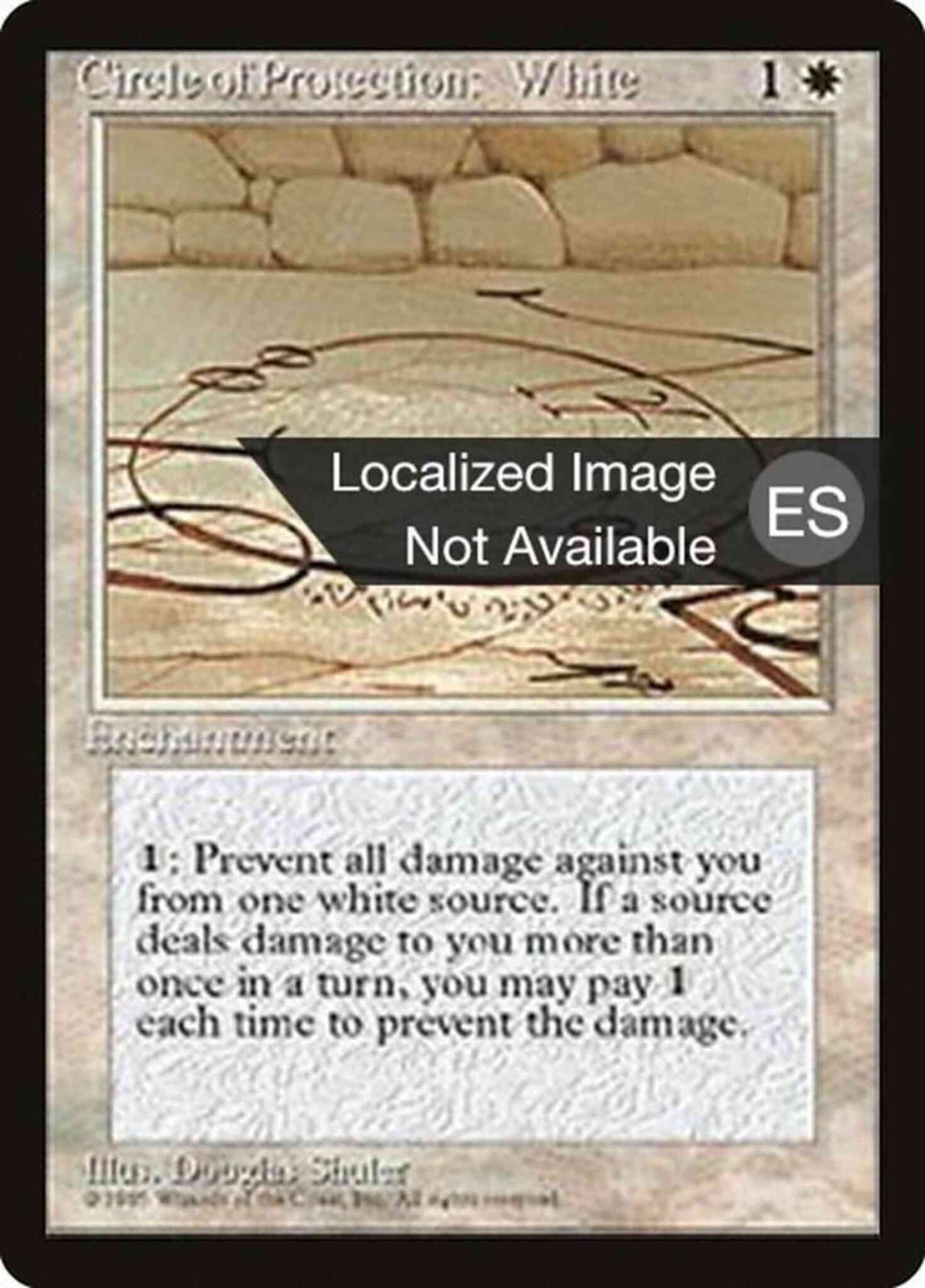 Circle of Protection: White - Korean [18] [Fourth Edition Black Border: Korean] [Non-Foil]