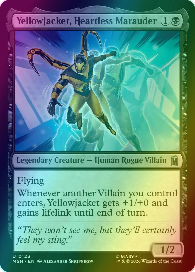 Yellowjacket, Heartless Marauder [123] [Marvel Super Heroes] [Foil]