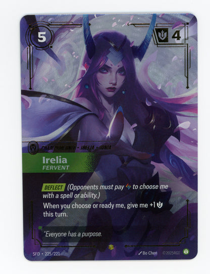 Irelia - Fervent — Overnumbered|Foil — ID 18732