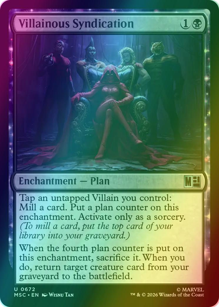 Villainous Syndication [672] [Jumpstart] [Marvel Super Heroes: Commander] [Foil]