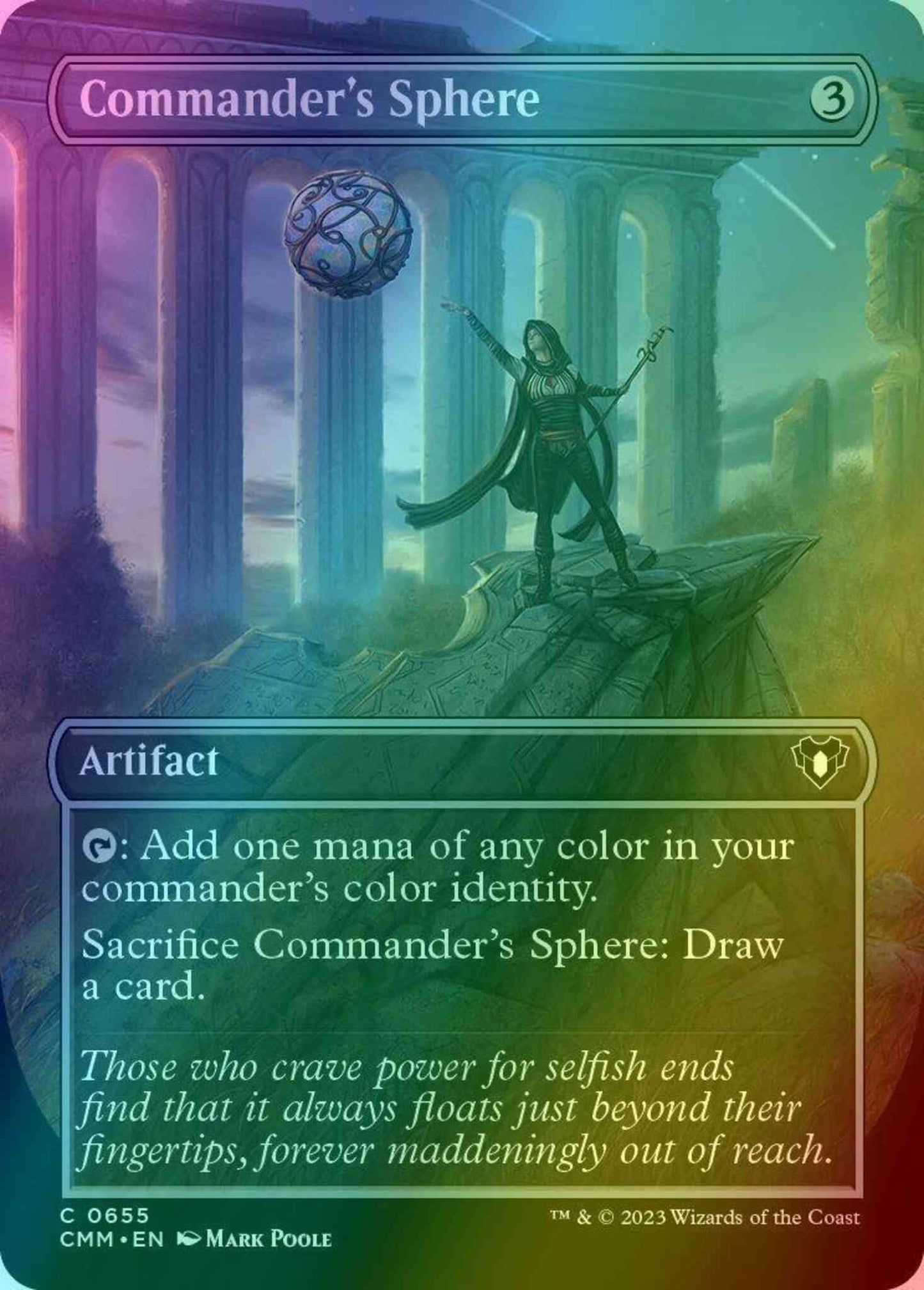 Commander's Sphere [655] [Borderless] [Commander Masters] [Foil]