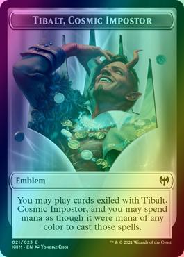 Elf Warrior Token (15) // Tibalt, Cosmic Impostor Emblem (21) [Kaldheim Tokens] [Foil]