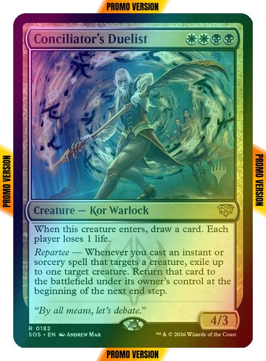 Conciliator's Duelist [182p] [Promo Pack] [Secrets of Strixhaven Promos] [Foil]