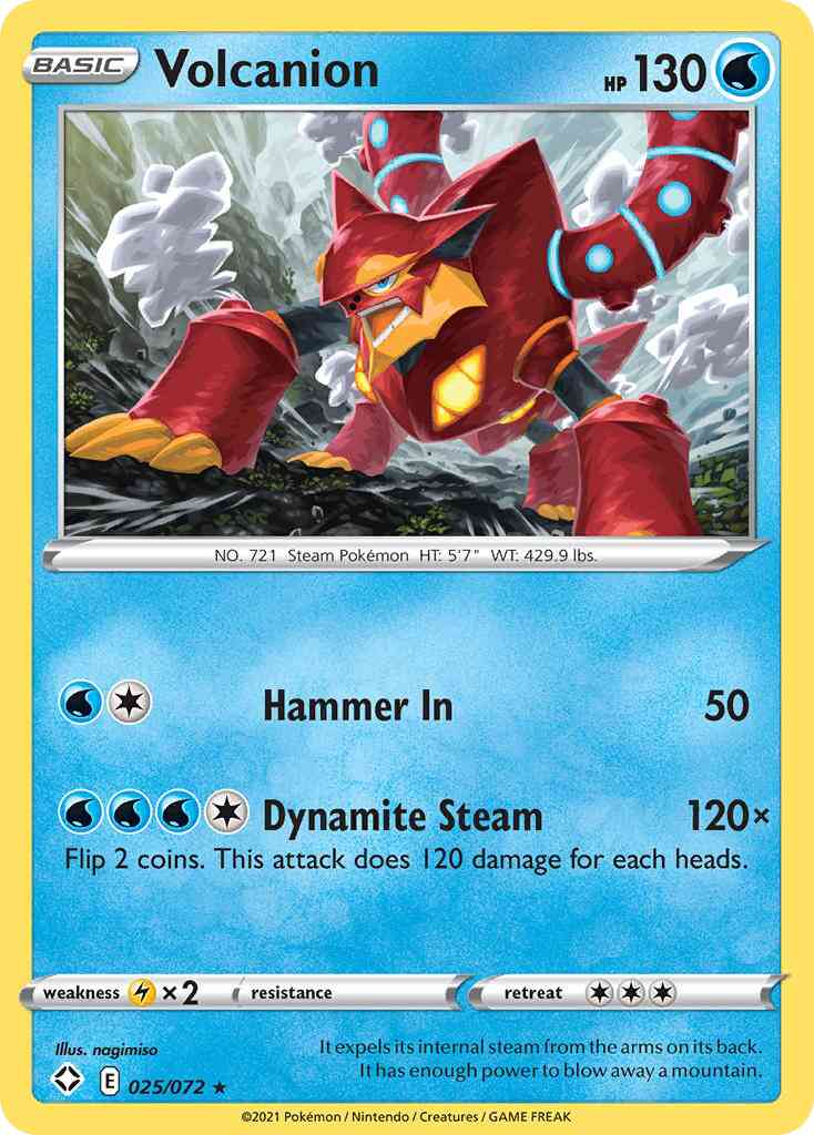 Volcanion - 025/072 - Rare [swsh45-025] [Non-Holo]