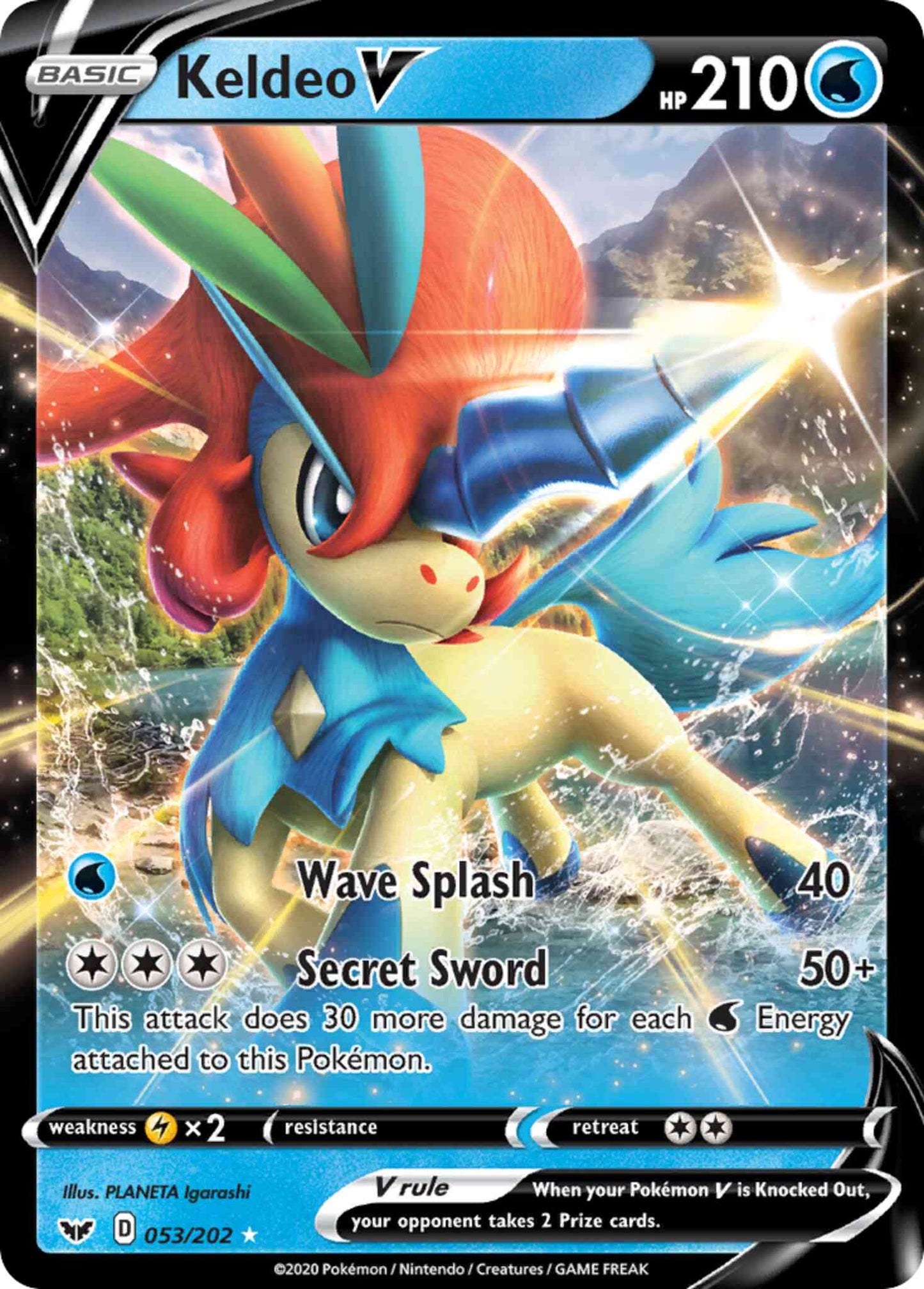 Keldeo V - 053/202 - Rare Ultra [swsh1-053] [Ultra]
