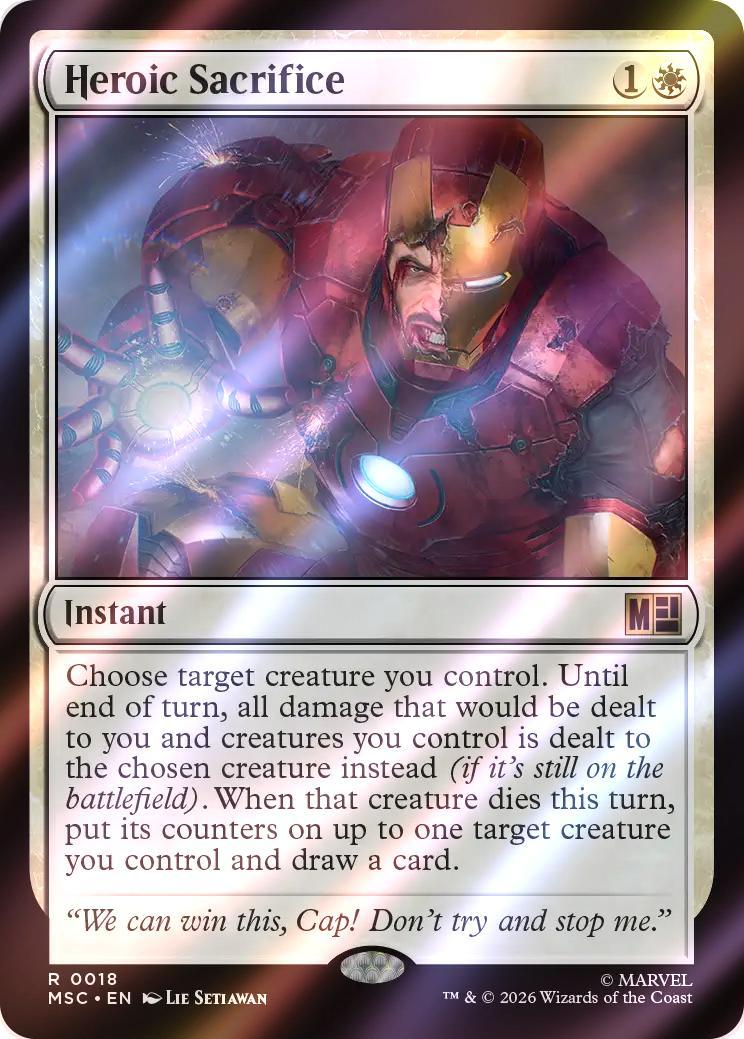 Heroic Sacrifice [18] [Marvel Super Heroes: Commander] [Surge Foil]