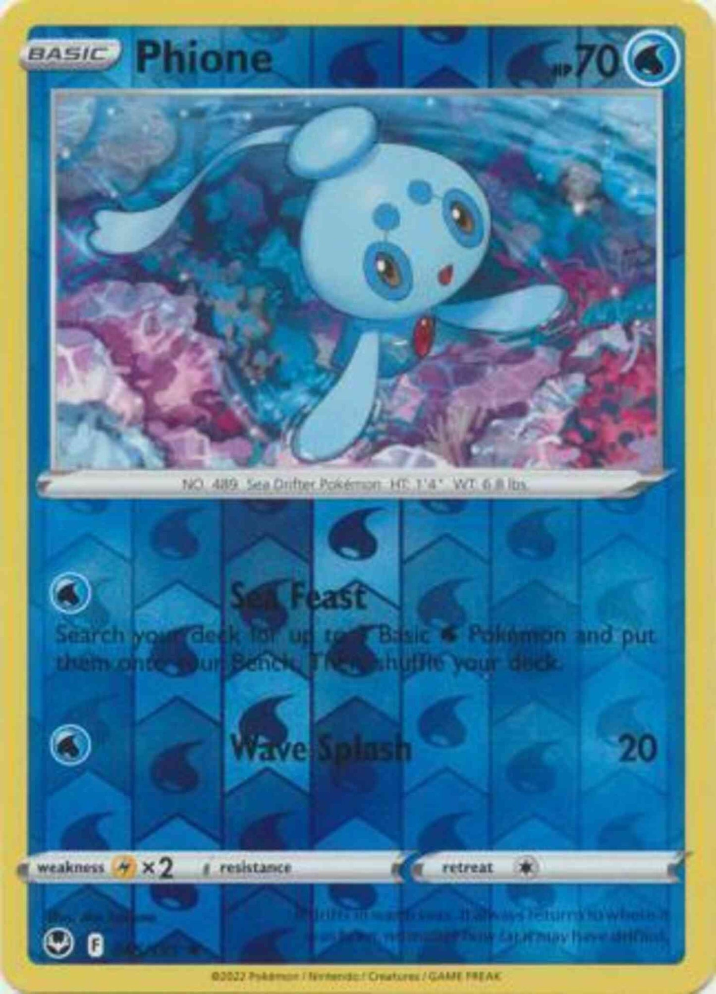 Phione - 045/195 - Rare [swsh12-045] [Reverse Holo]