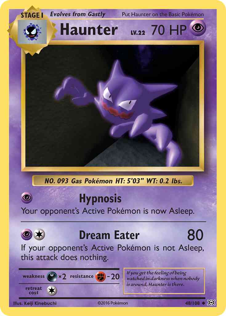 Haunter - 48/108 - Uncommon [xy12-48] [Reverse Holo]