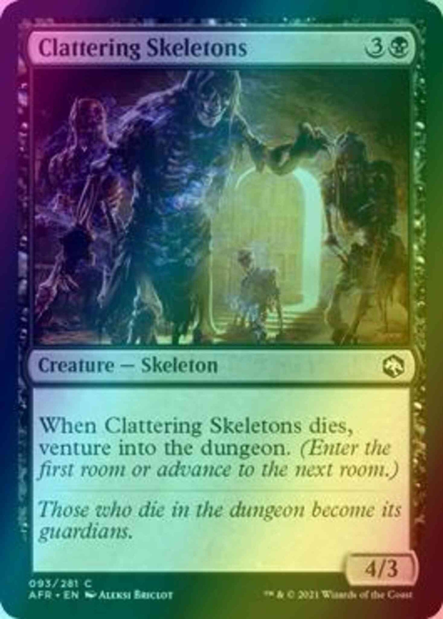 Clattering Skeletons [93] [Adventures in the Forgotten Realms] [Foil]