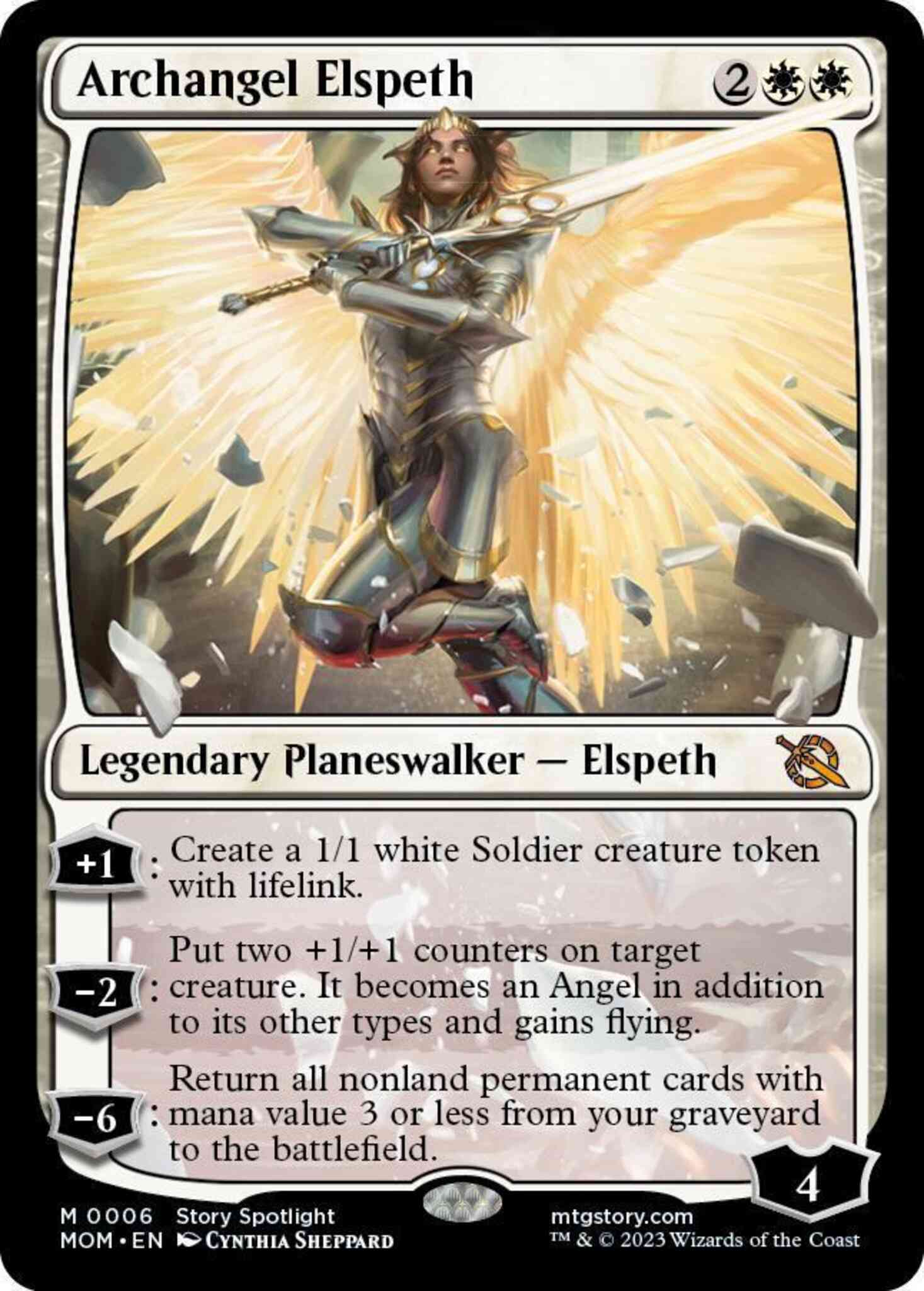エリック　MTG Archangel Elspeth [6] [March of the Machine] [Non-Foil
