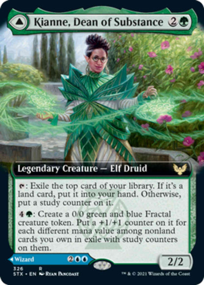 Kianne, Dean of Substance // Imbraham, Dean of Theory [326] [Extended Art] [Strixhaven: School of Mages] [Non-Foil]