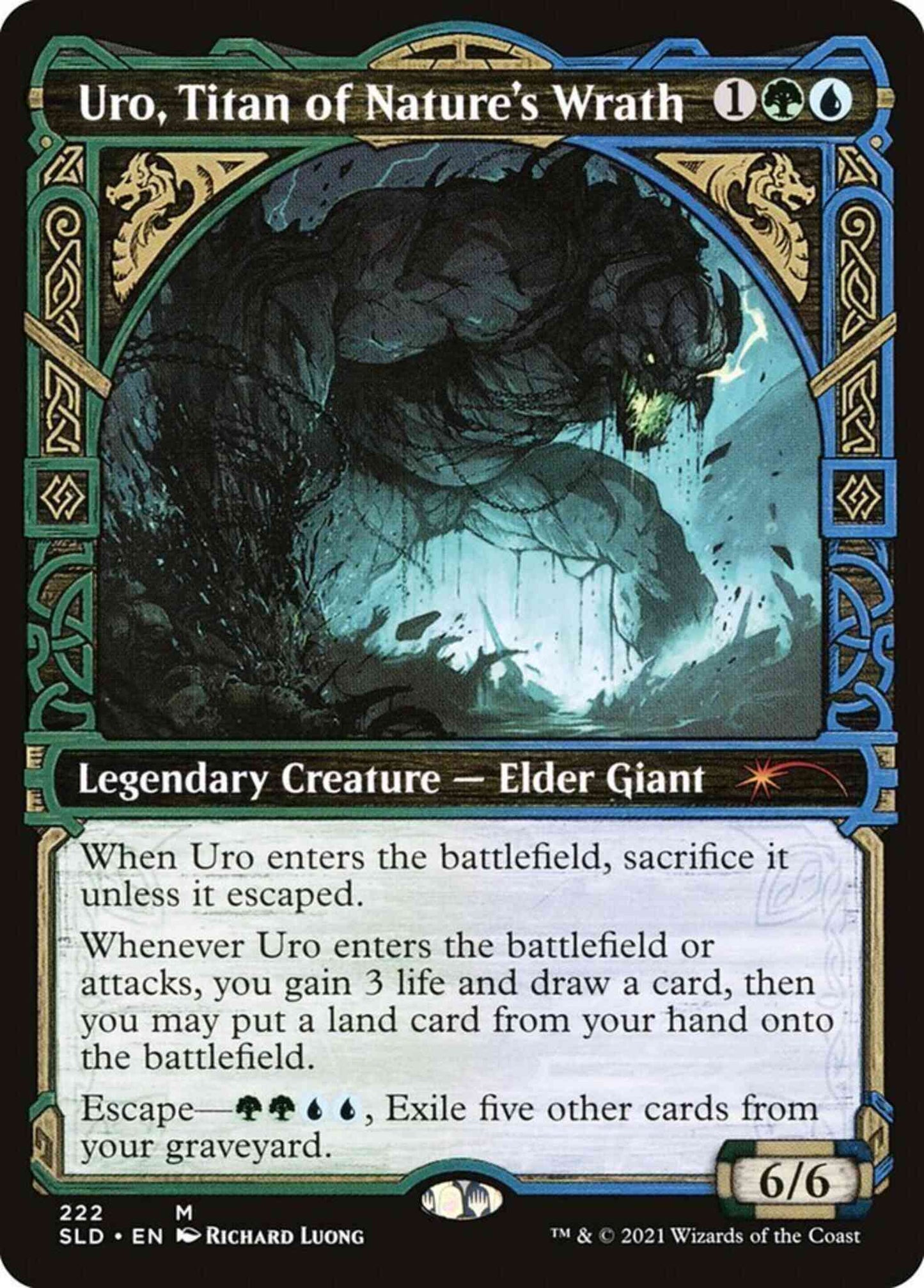 Uro, Titan of Nature's Wrath [0222] [Showcase: Kaldheim 1] [Secret Lair Drop] [Non-Foil]