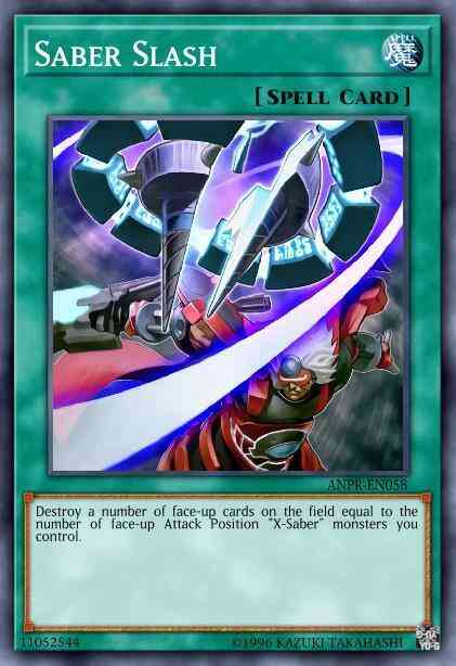 Saber Slash - ANPR-EN058 - Super Rare - 1st Edition