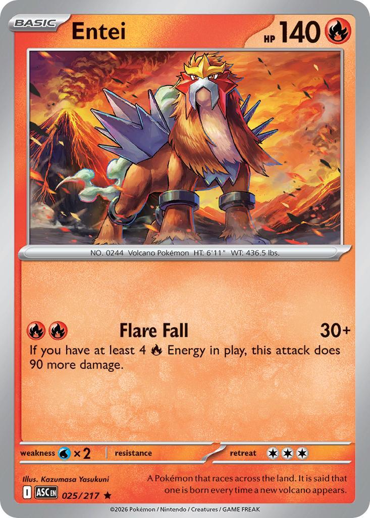 Entei - 025/217 - Rare [me025-025] [Holo]