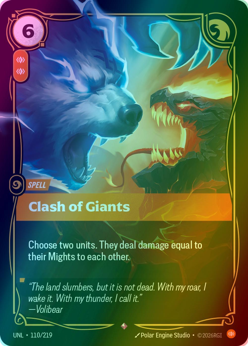 Clash of Giants - 110/219 [Unleashed] [Foil]