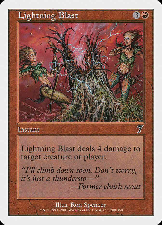 Lightning Blast [200] [Seventh Edition] [Non-Foil]