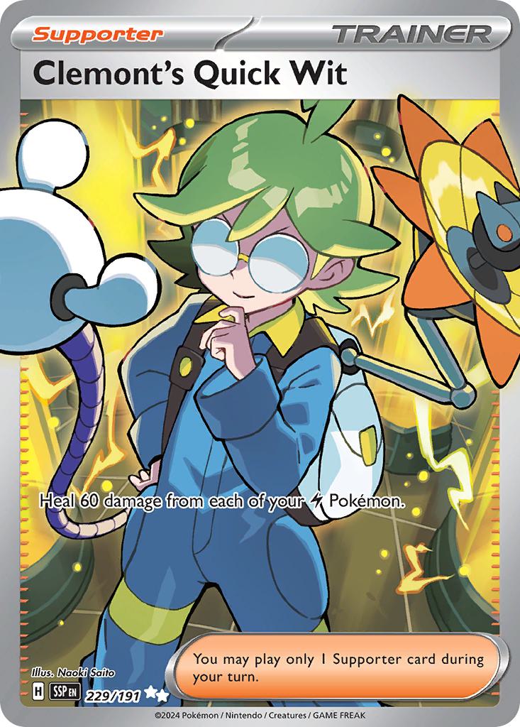 Clemont's Quick Wit - 229/191 - Ultra Rare [sv08-229] [Ultra]