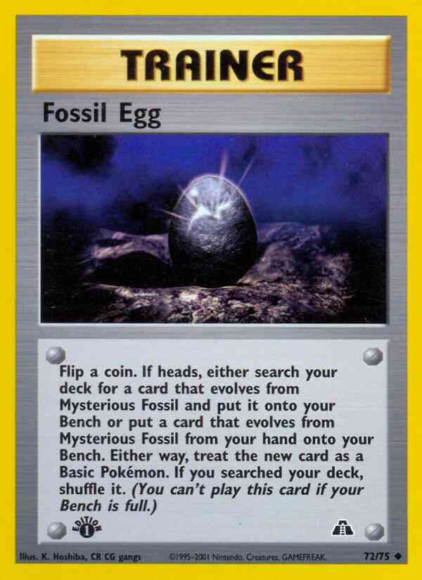 Fossil Egg - 72/75 - Uncommon - 1st Edition [neo2-72] [Non-Holo]
