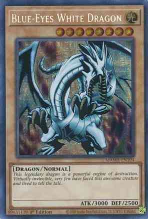 Blue-Eyes White Dragon - MAMA-EN104 - Pharaoh Secret Rare - 1st Edition