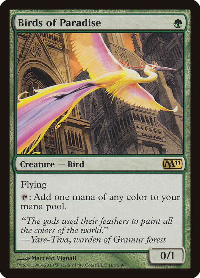 Birds of Paradise [165] [Magic 2011] [Non-Foil]