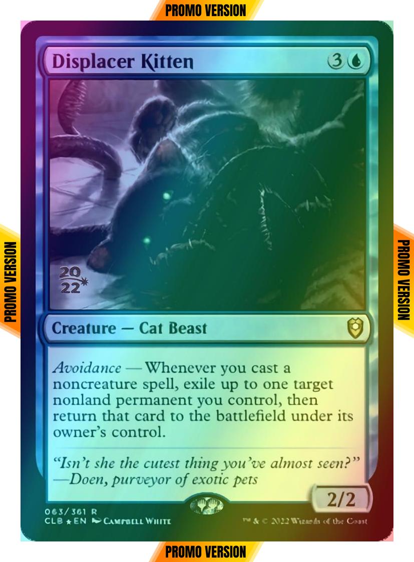 Displacer Kitten [63s] [Prerelease] [Commander Legends: Battle for Baldur's Gate: Promos] [Foil]
