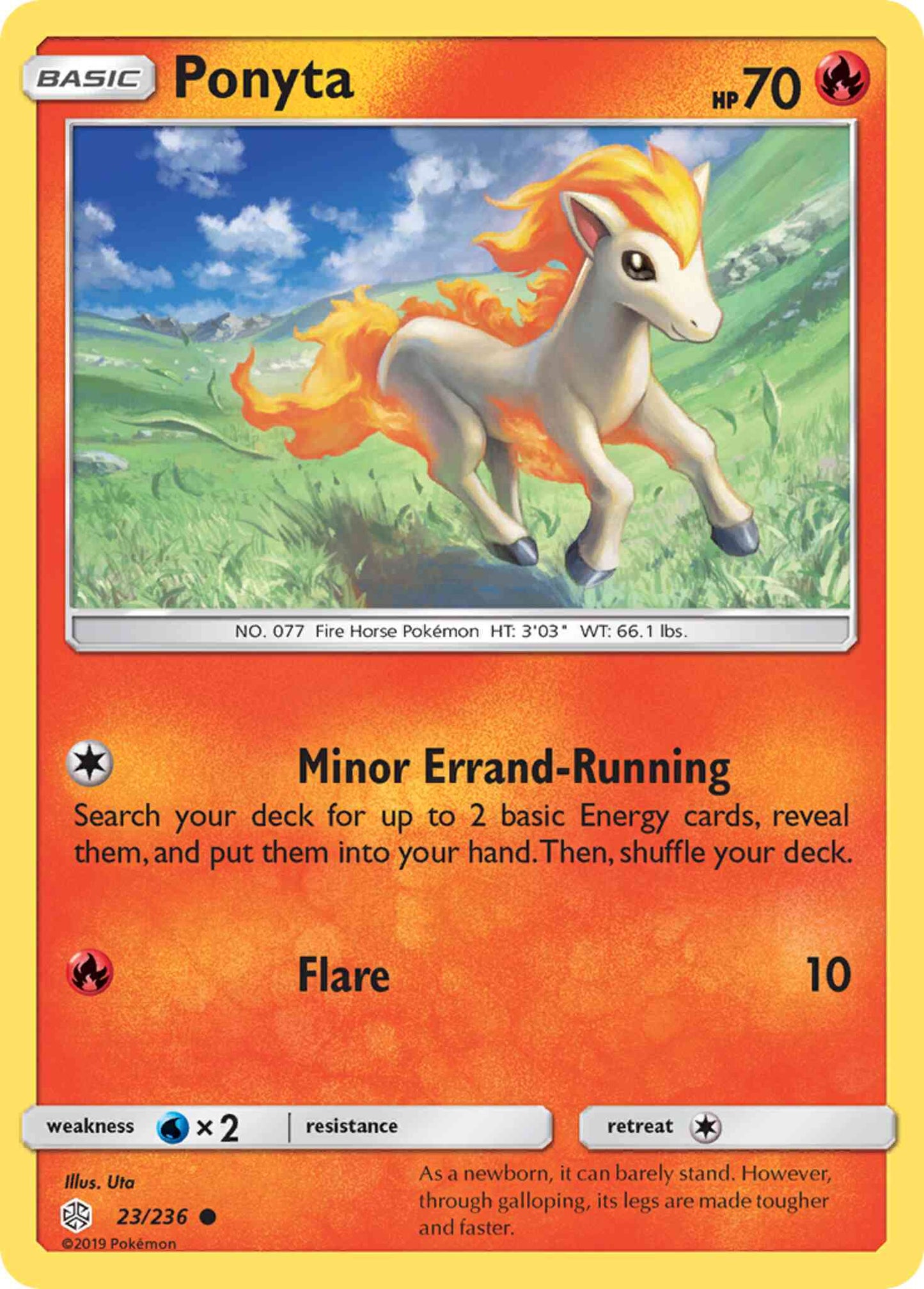 Ponyta - 23/236 - Common [sm12-23] [Reverse Holo]
