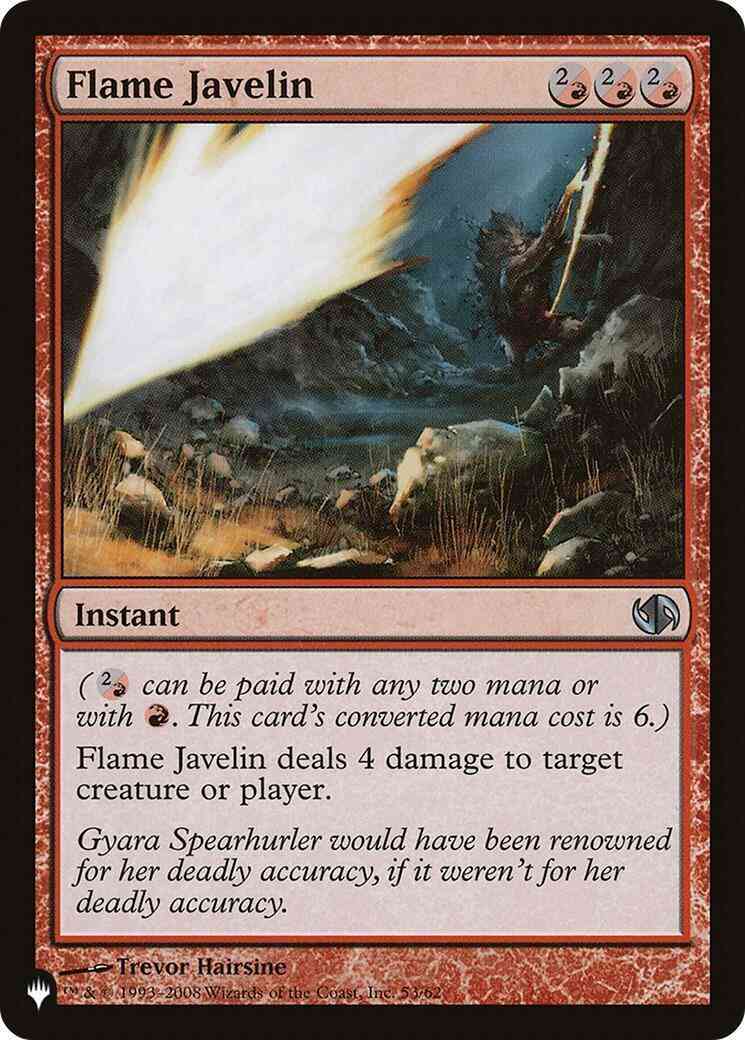 Flame Javelin [DD2-53] [The List] [Non-Foil]