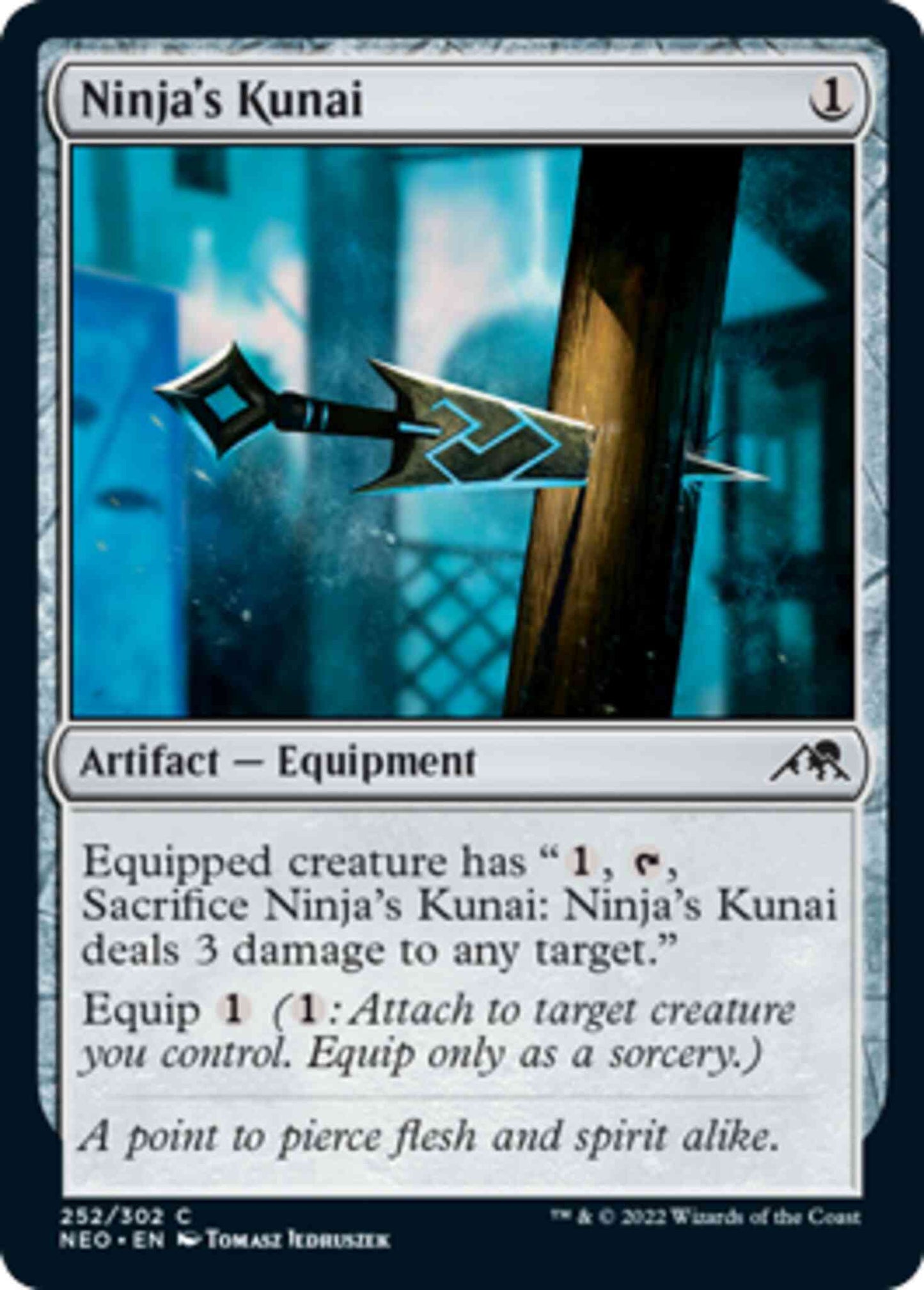 Ninja's Kunai [252] [Kamigawa: Neon Dynasty] [Non-Foil]