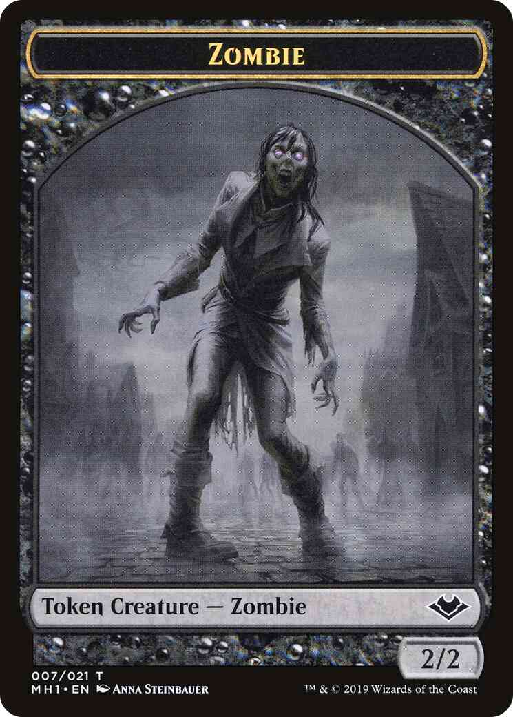Serra the Benevolent Emblem (20) // Zombie Token (07) [Modern Horizons Tokens] [Non-Foil]