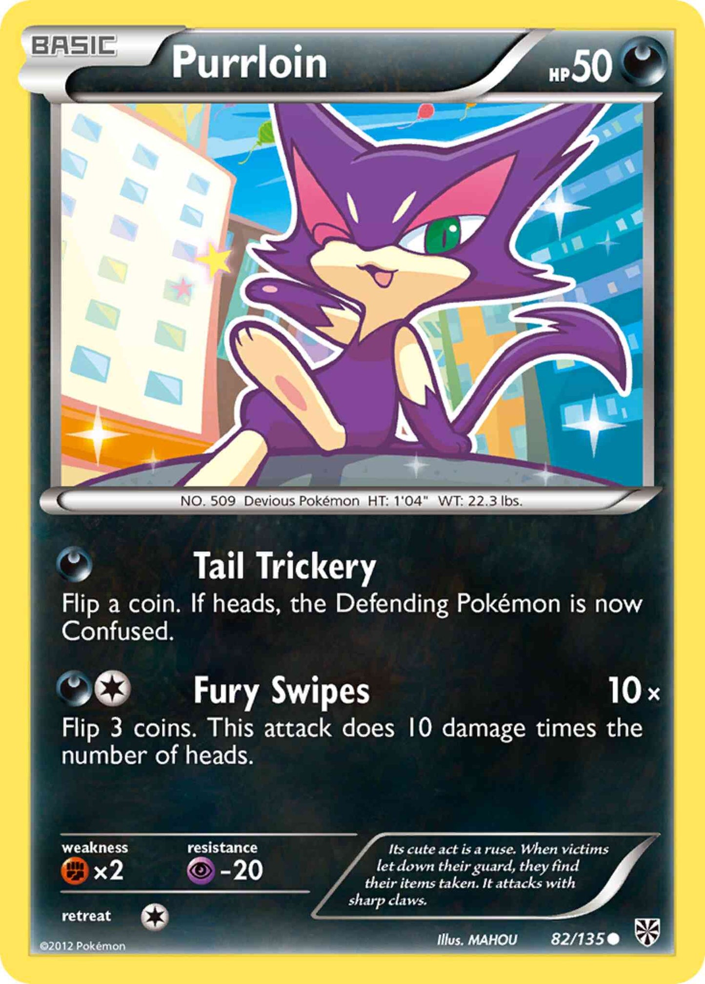 Purrloin - 82/135 - Common [bw8-82] [Reverse Holo]