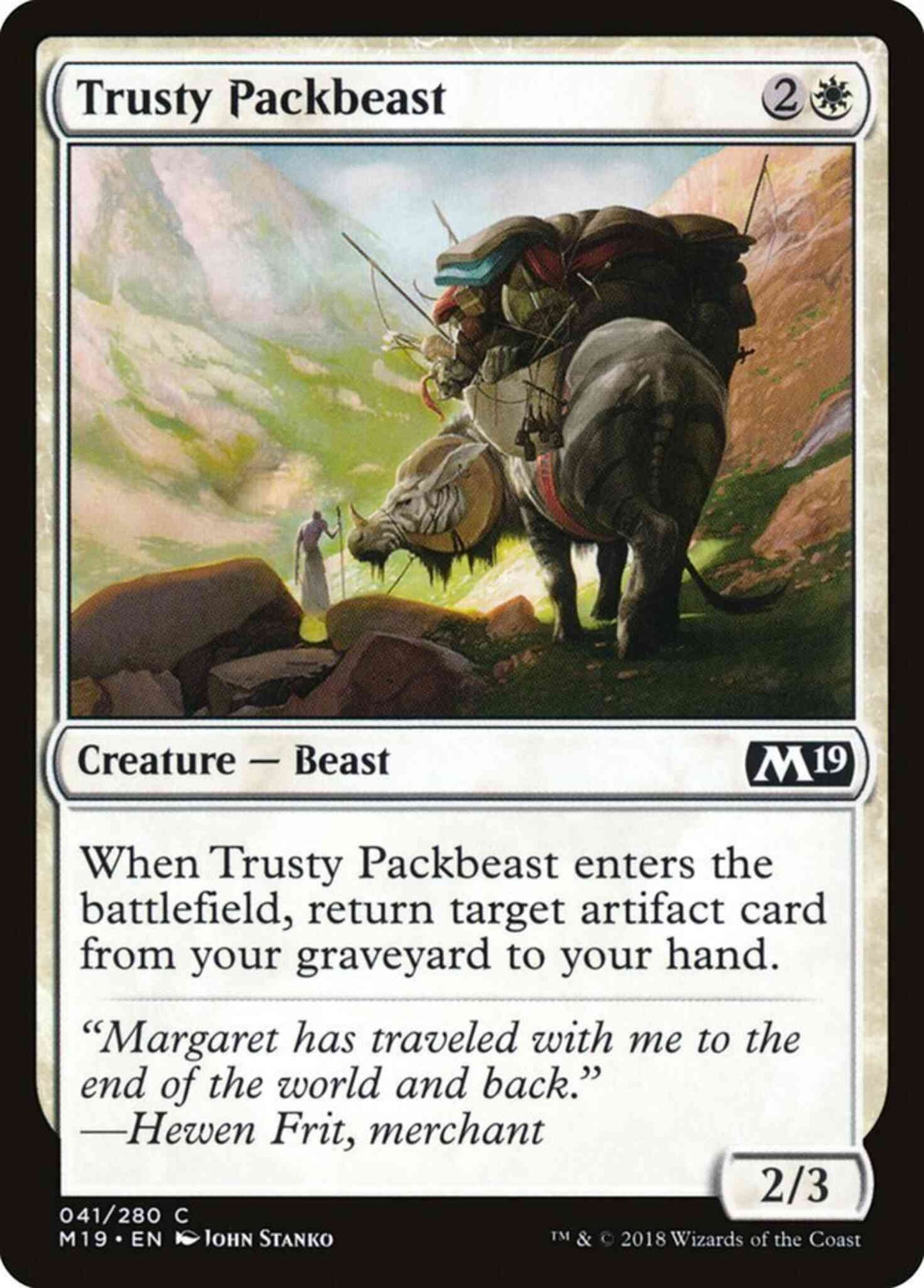 Trusty Packbeast [41] [Core Set 2019] [Non-Foil]