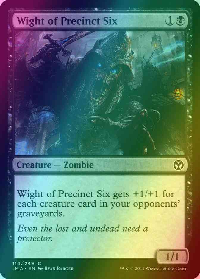 Wight of Precinct Six [114] [Iconic Masters] [Foil]