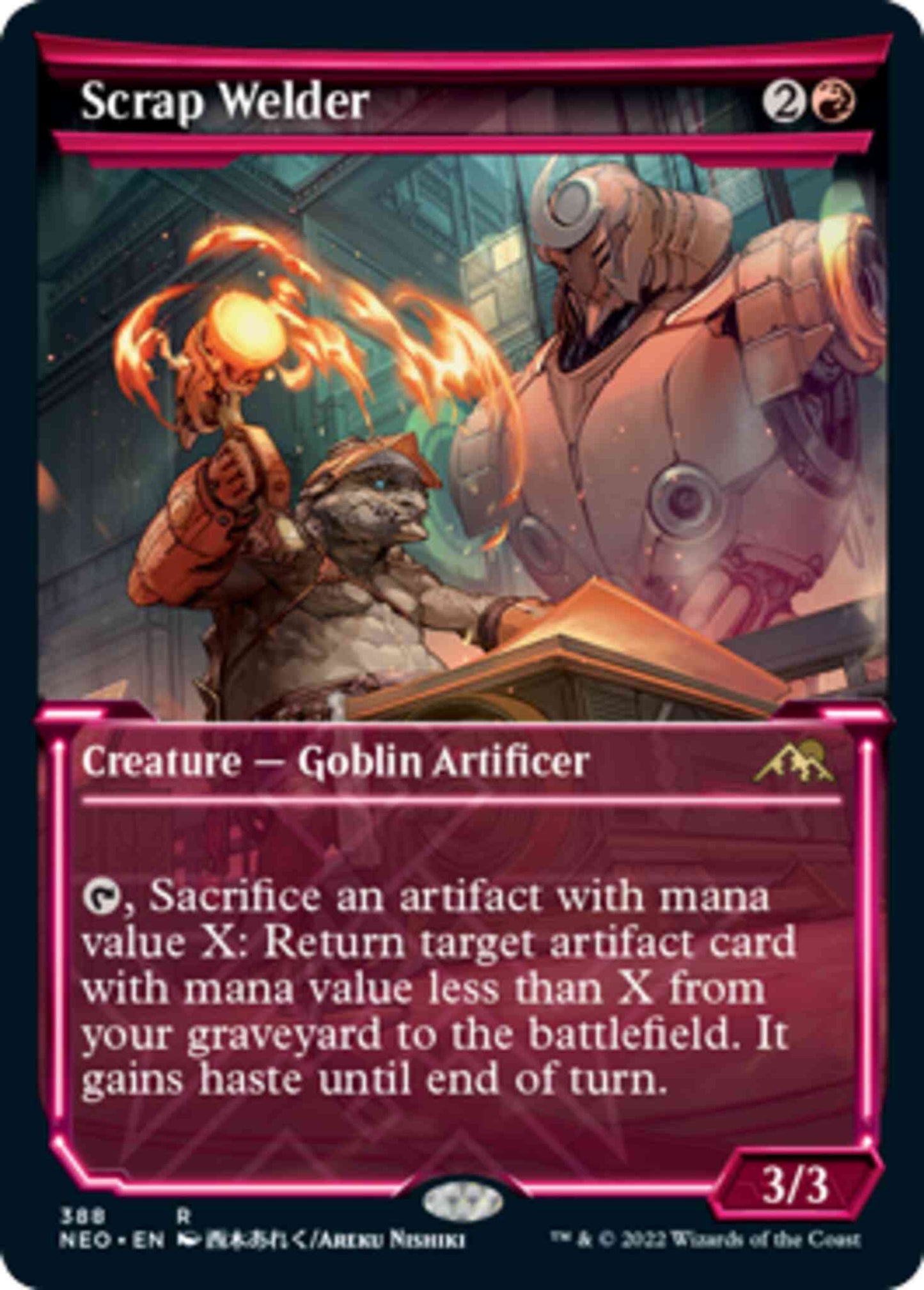 Scrap Welder [388] [Soft Glow Showcase] [Kamigawa: Neon Dynasty] [Non-Foil]