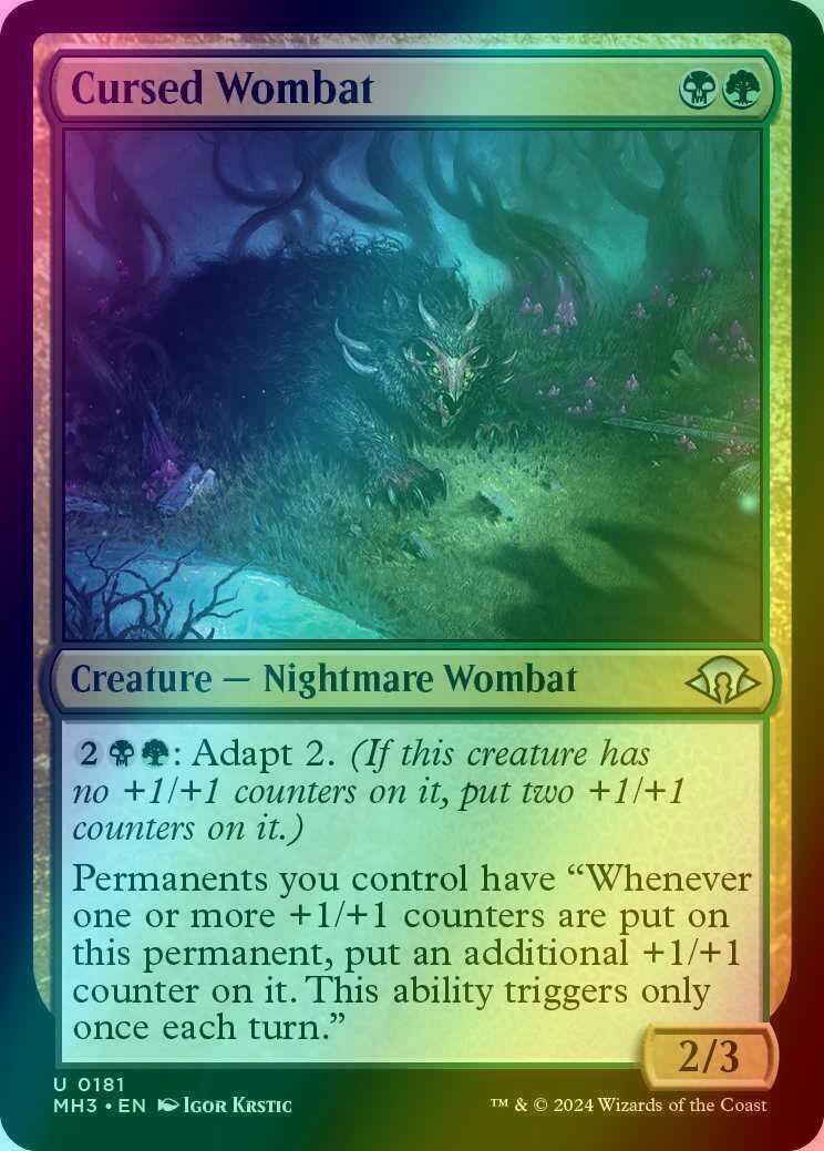 Cursed Wombat [181] [Modern Horizons 3] [Foil]