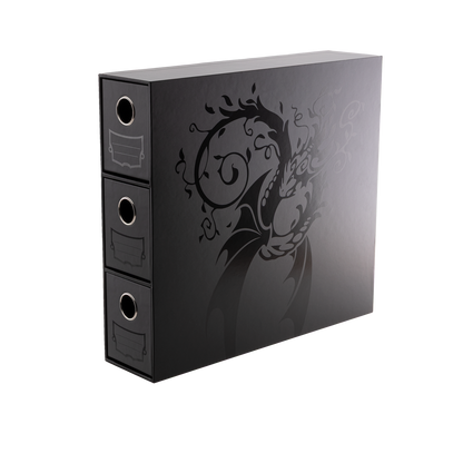 Dragon Shield Fortress Card Drawers - Vertical 3 Row - 1710+ - Black