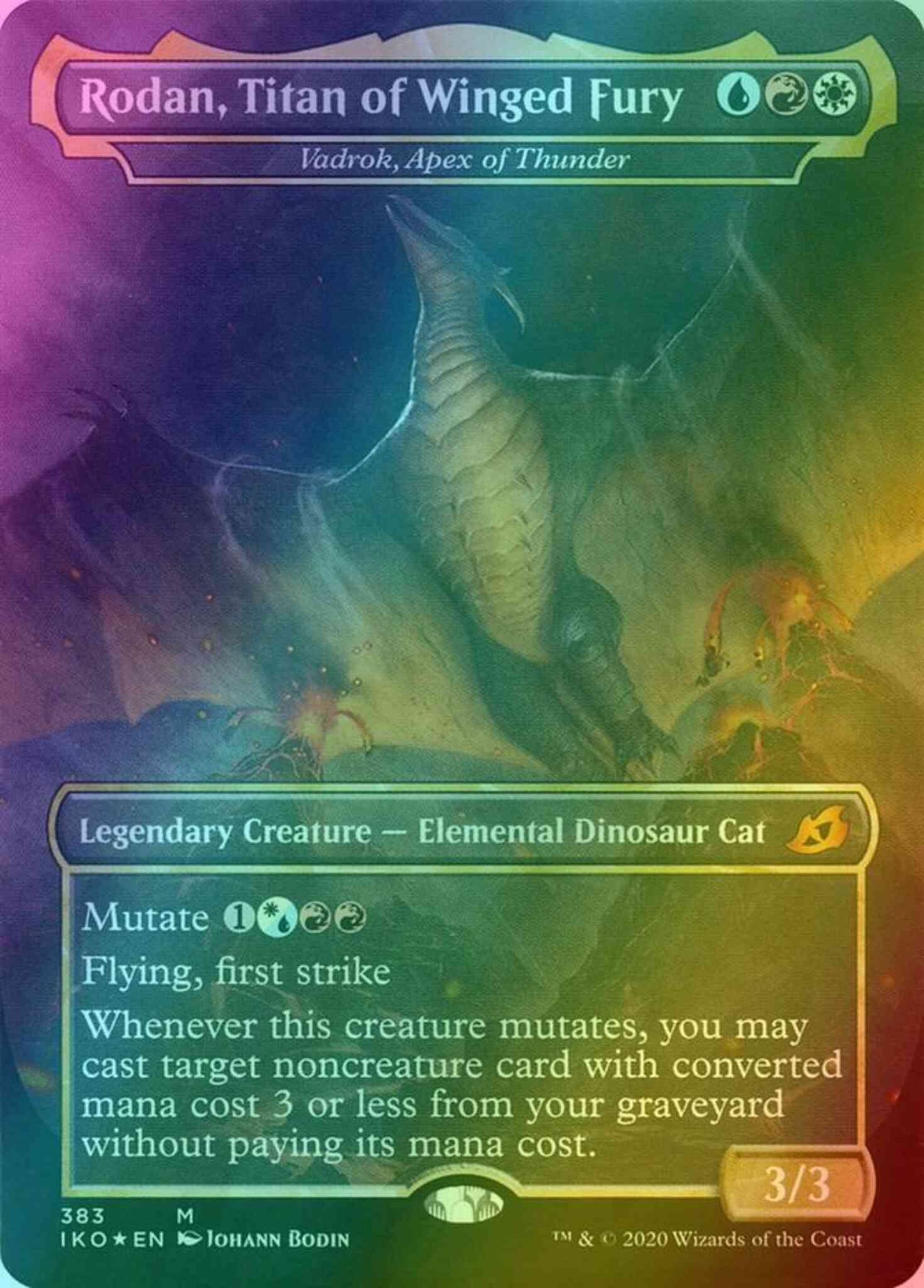 rodan mtg card Rodan, Titan of Winged Fury