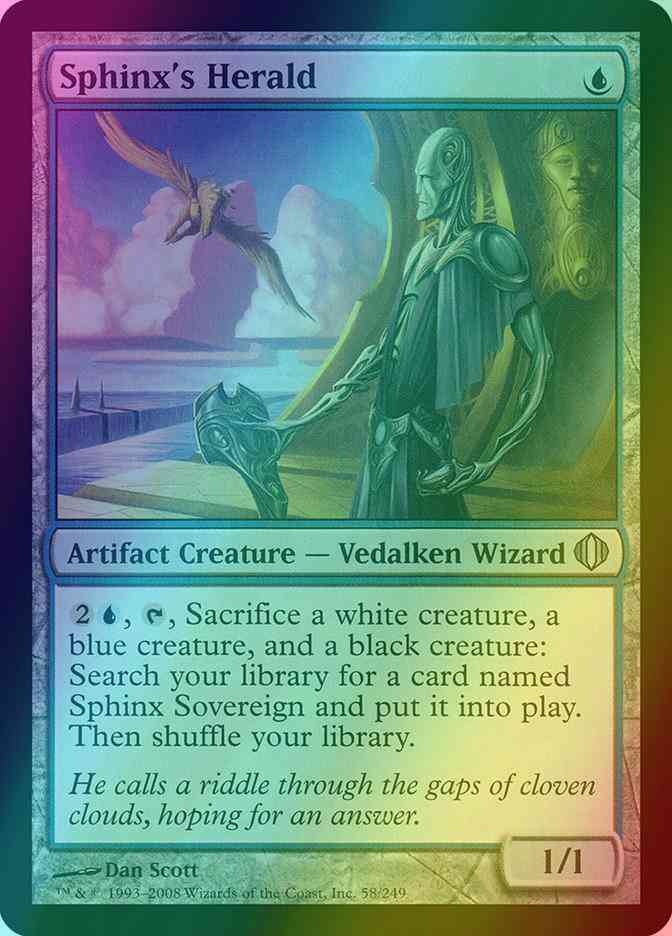 Sphinx's Herald [58] [Shards Of Alara] [Foil]