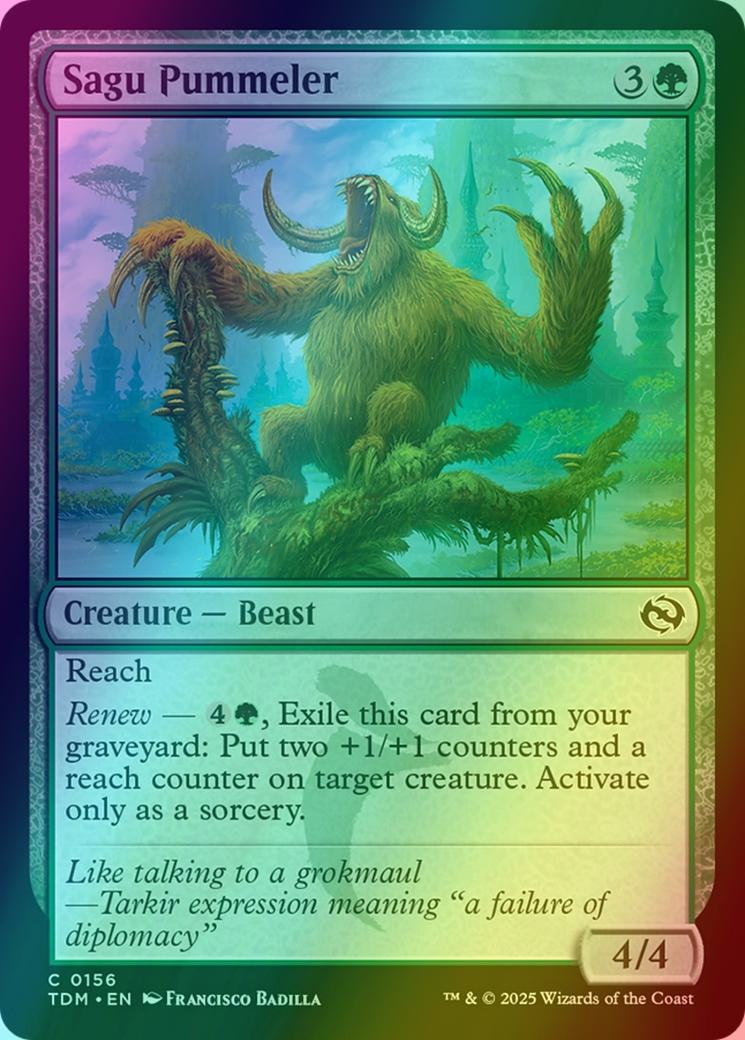 Sagu Pummeler [156] [Tarkir: Dragonstorm] [Foil]