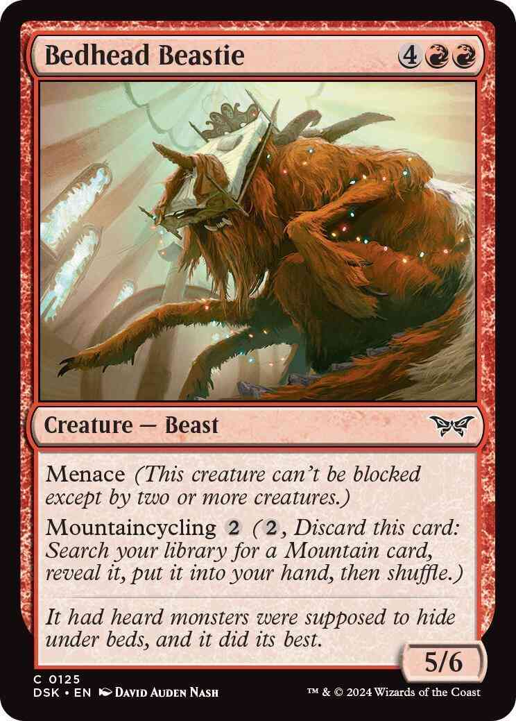 Bedhead Beastie [125] [Duskmourn: House of Horror] [Non-Foil]