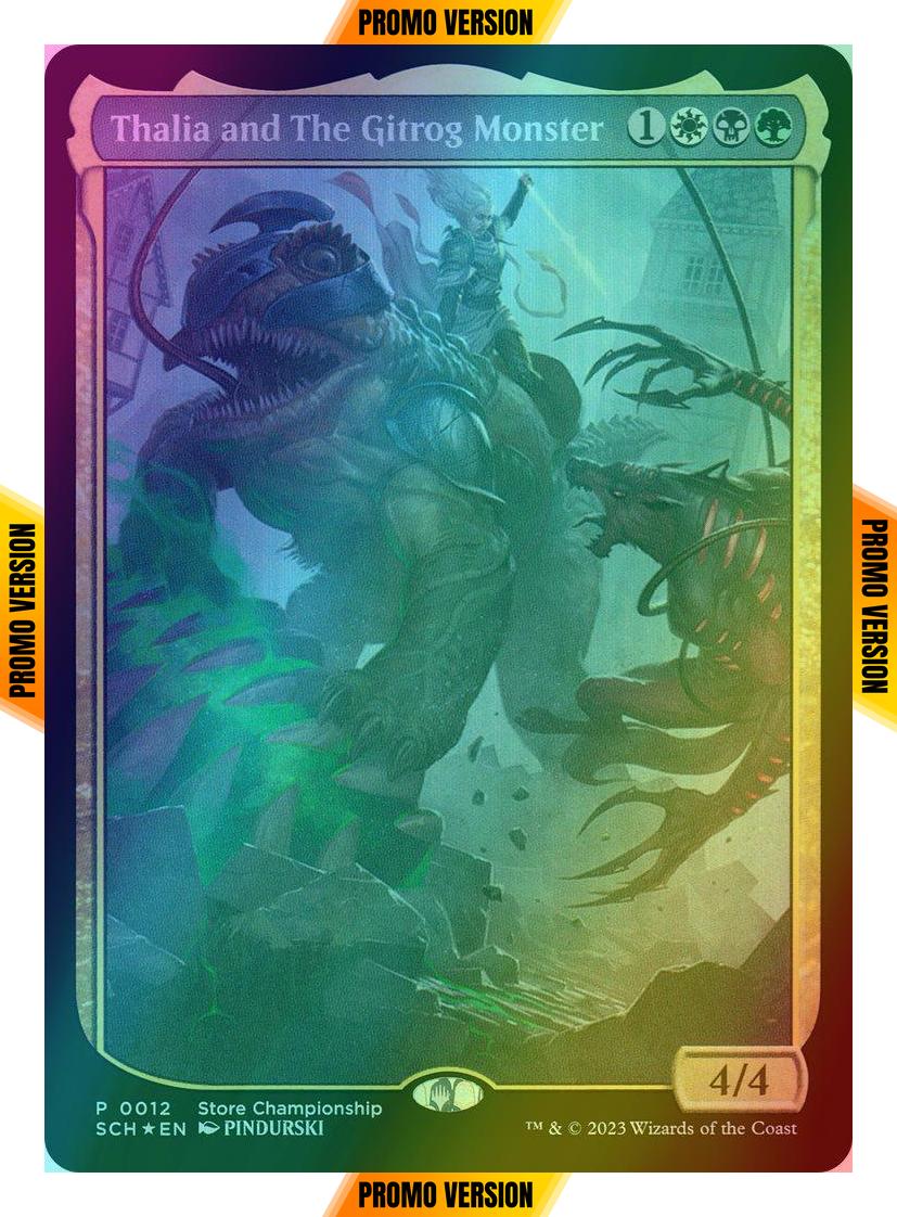 Thalia and The Gitrog Monster [12] [Textless] [Store Championships] [Foil]