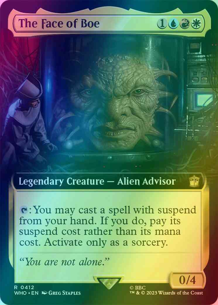 The Face of Boe [412] [Extended Art] [Universes Beyond: Doctor Who] [Foil]