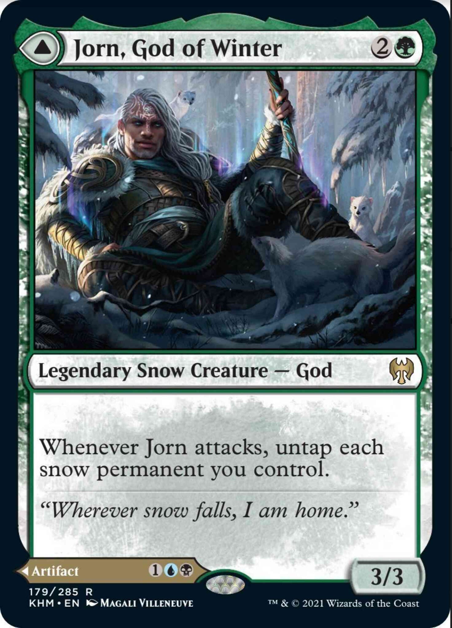 Jorn, God of Winter // Kaldring, the Rimestaff [179] [Kaldheim] [Non-Foil]