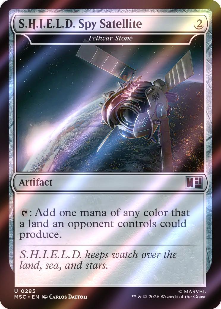S.H.I.E.L.D Spy Satellite - Fellwar Stone [285] [Marvel Super Heroes: Commander] [Surge Foil]
