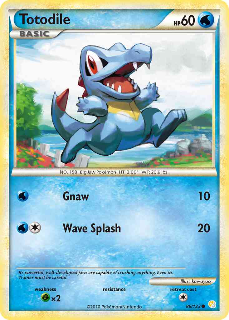Totodile - 86/123 - Common [hgss1-86] [Reverse Holo]