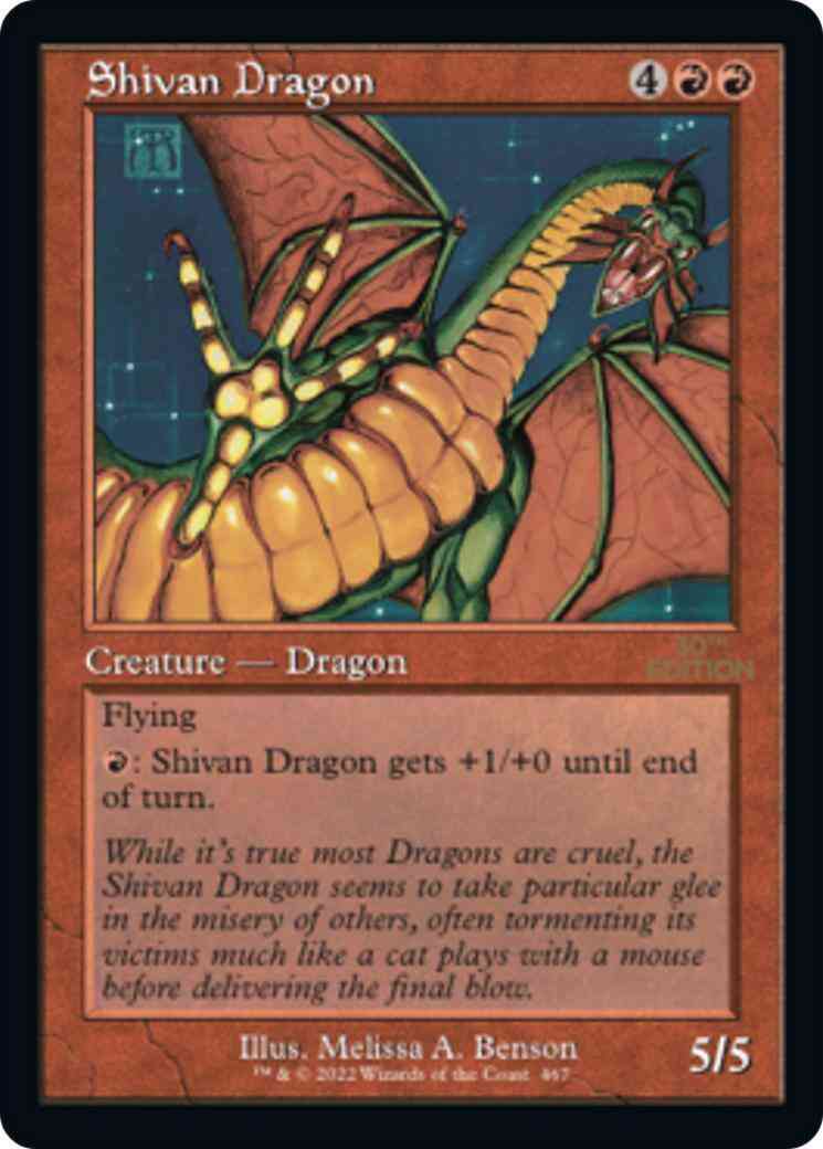 Shivan Dragon [467] [Retro Frame] [30th Anniversary Edition] [Non-Foil]