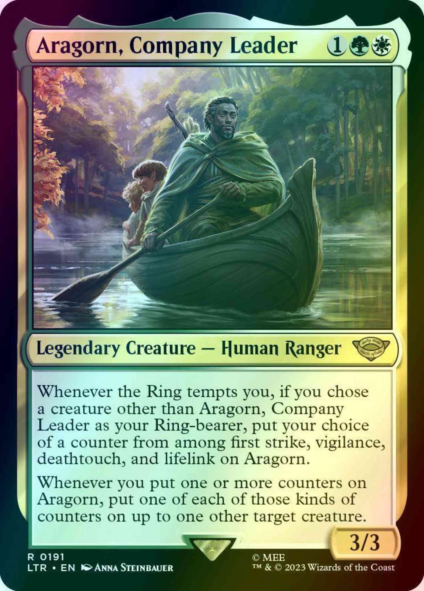 Aragorn, Company Leader [191] [The Lord of the Rings: Tales of Middle-earth] [Foil]