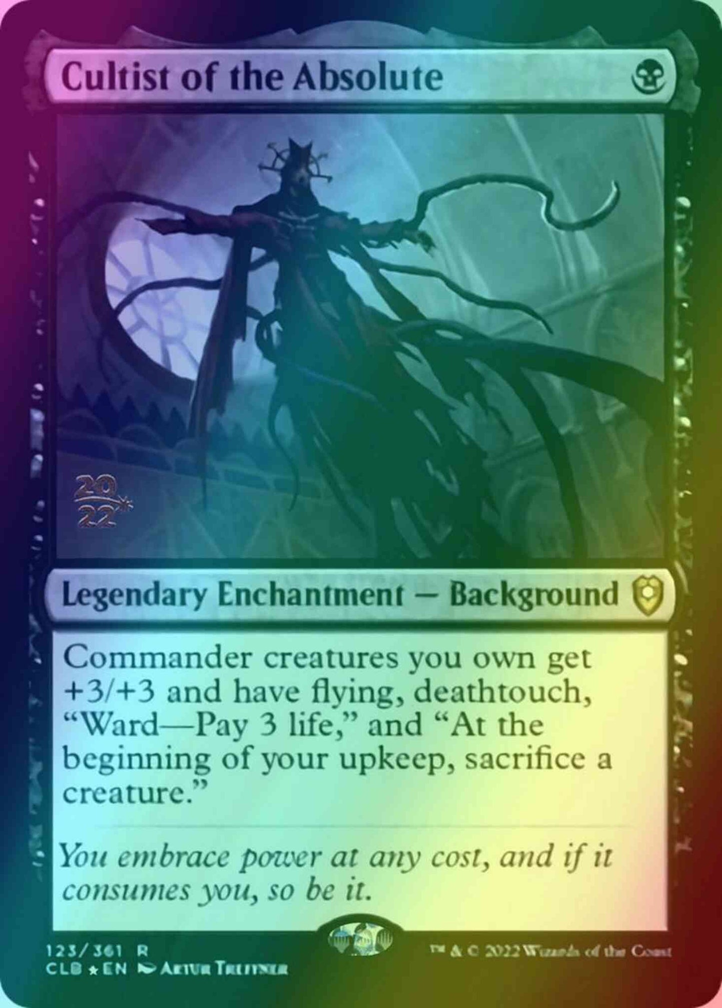 Cultist of the Absolute [123s] [Prerelease] [Commander Legends: Battle for Baldur's Gate: Promos] [Foil]